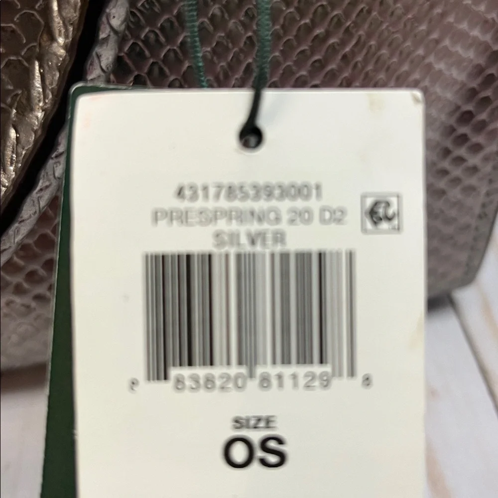 Ralph Lauren metallic handbag. Adjustable shoulder strap. Snakeskin print. NWT! - Picture 9 of 10